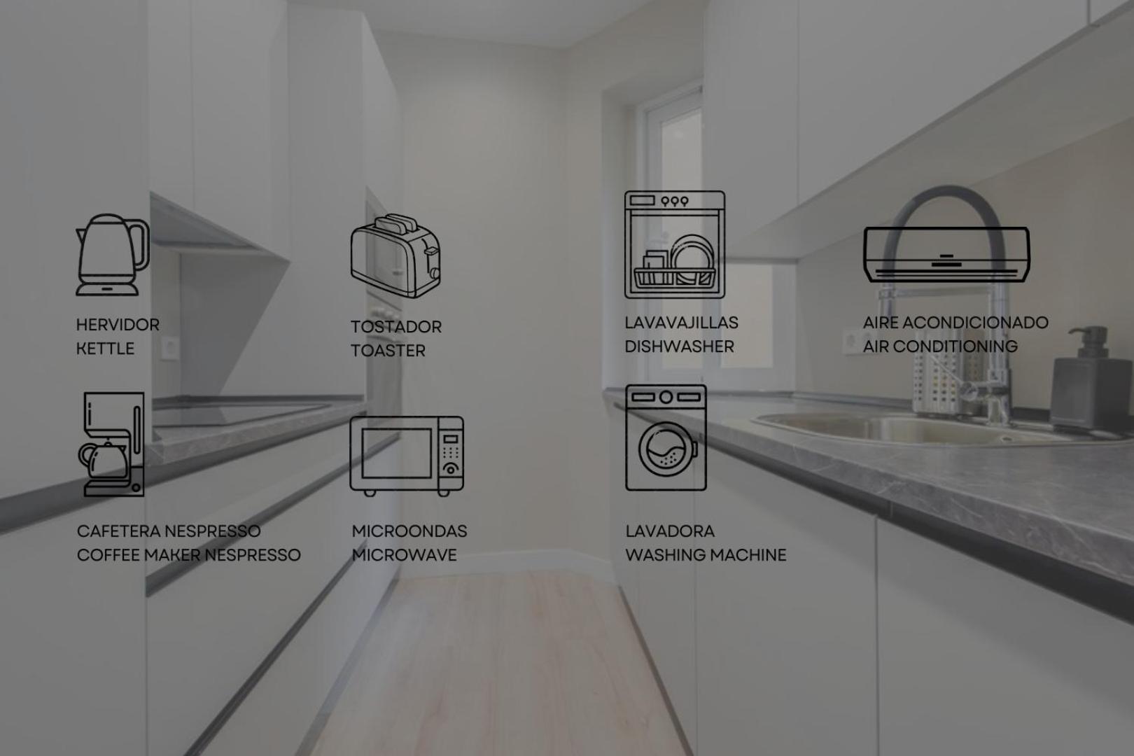 Downtown Apt Para 7Pax La Latina,Centro De Madrid Ngoại thất bức ảnh